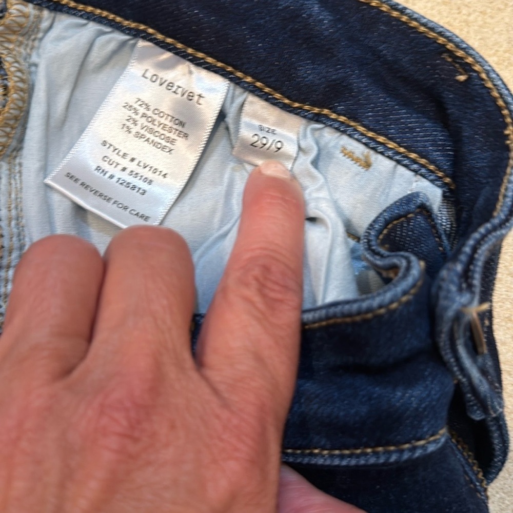 Vervet Blue Skinny Jeans with Tapered Ankle Fit - Picture 3 of 4